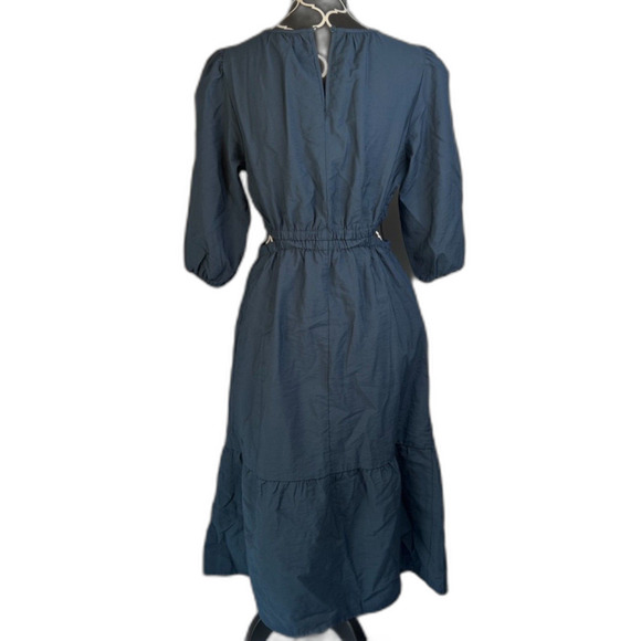 Isabel by Ingrid + Isabel Blue Cut Out Waist Sides Midi Maternity Dress Size XS - Picture 15 of 16